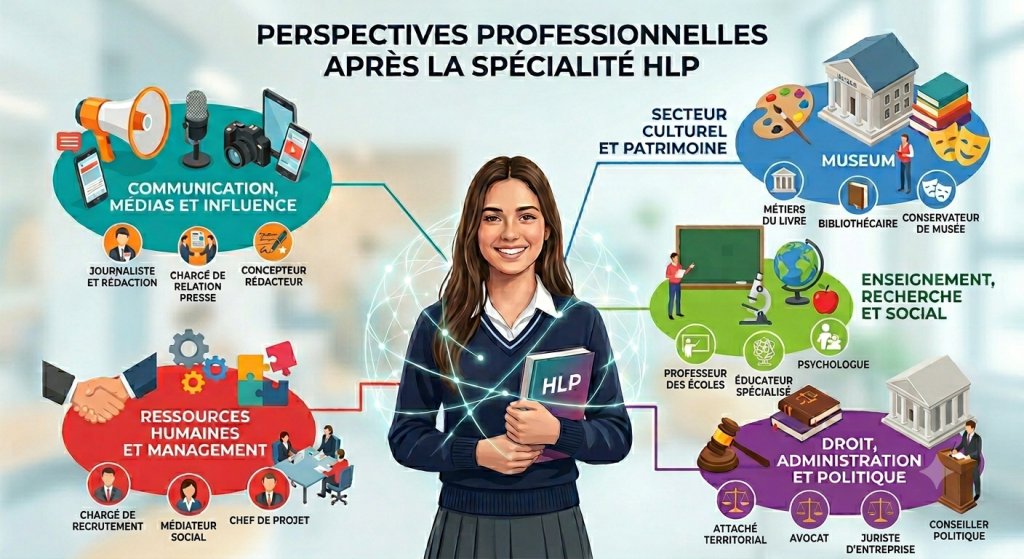 Illustration sur les perspectives pro après la formation HLP du Lycée polyvalent La Hotoie Amiens