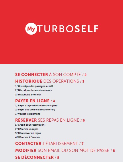 Capture d'écran de l'interface Turbo Self utilisée pour la restauration scolaire du Lycée polyvalent La Hotoie Amiens