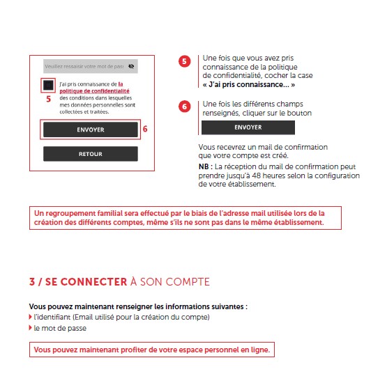 Capture d'écran de l'interface Turbo Self utilisée pour la restauration scolaire du Lycée polyvalent La Hotoie Amiens