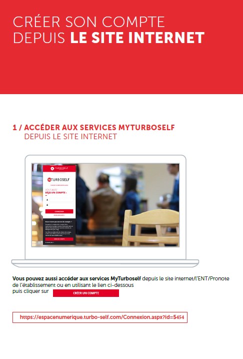 Capture d'écran de l'interface Turbo Self utilisée pour la restauration scolaire du Lycée polyvalent La Hotoie Amiens